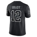 Leino TB.Buccaneers #12 Tom Brady Black  RFLCTV - Limited Jersey