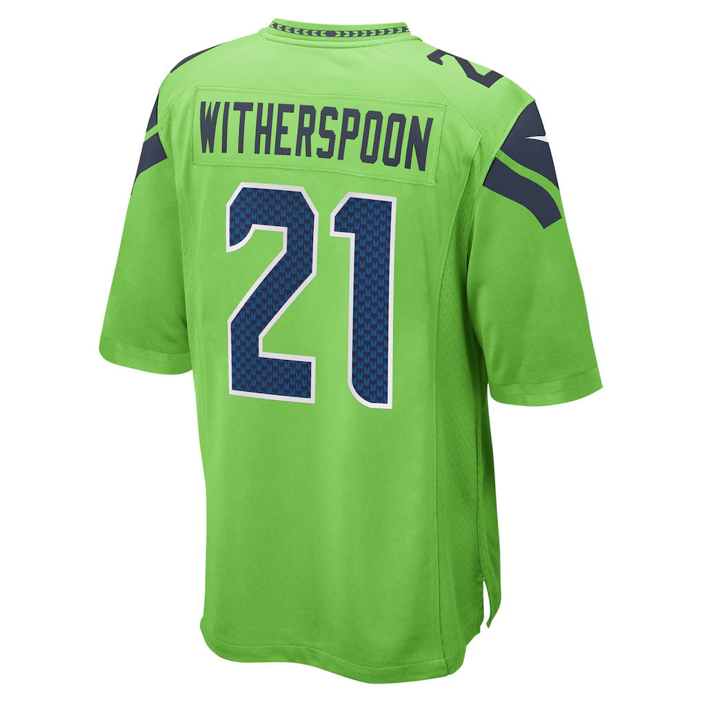 Leino S.Seahawks #21 Devon Witherspoon Neon Green  Secondary Alternate Game Jersey
