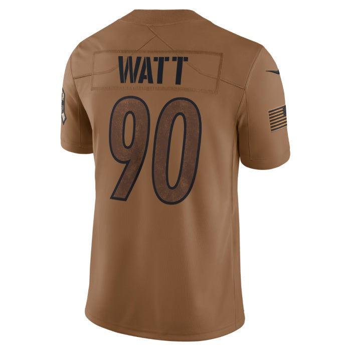 Leino P.Steelers #90 T.J. Watt Vapor F.U.S.E. Limited Salute to Service  Jersey
