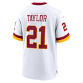 Leino W.Commanders #21 Sean Taylor White Puhics Game Jersey