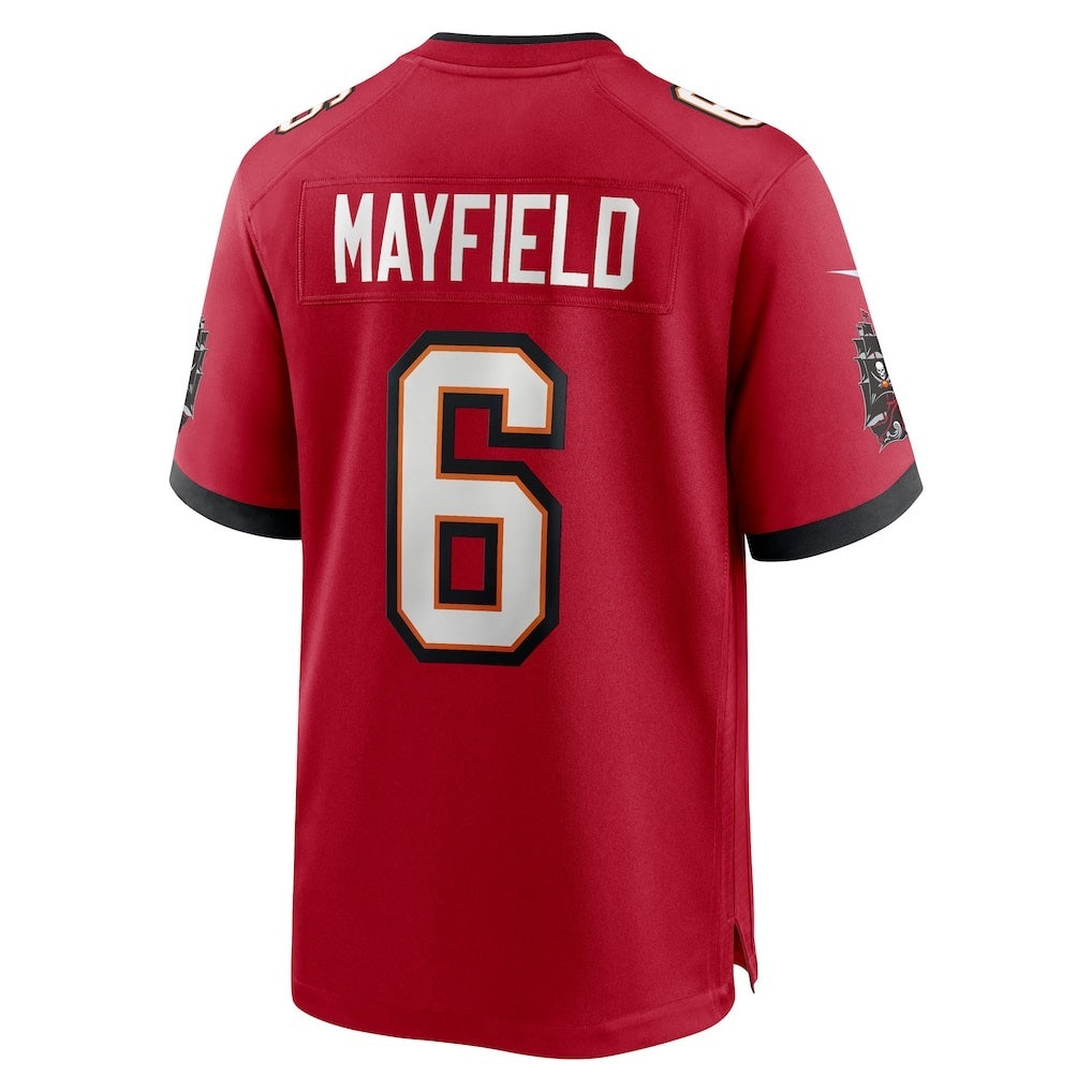 Leino TB.Buccaneers #6 Baker Mayfield Red  50th Season Team Game Jersey
