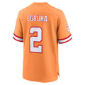 Leino TB.Buccaneers #2 Emeka Egbuka Orange  Creamsicle Alternate 2 50th Season Game Jersey