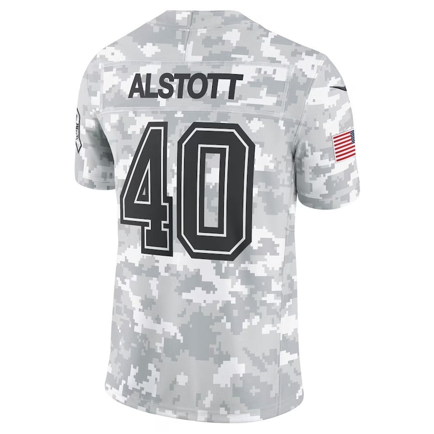Leino TB.Buccaneers #40 Mike Alstott Arctic Camo  2024 Salute to Service Retired Player Limited Jersey
