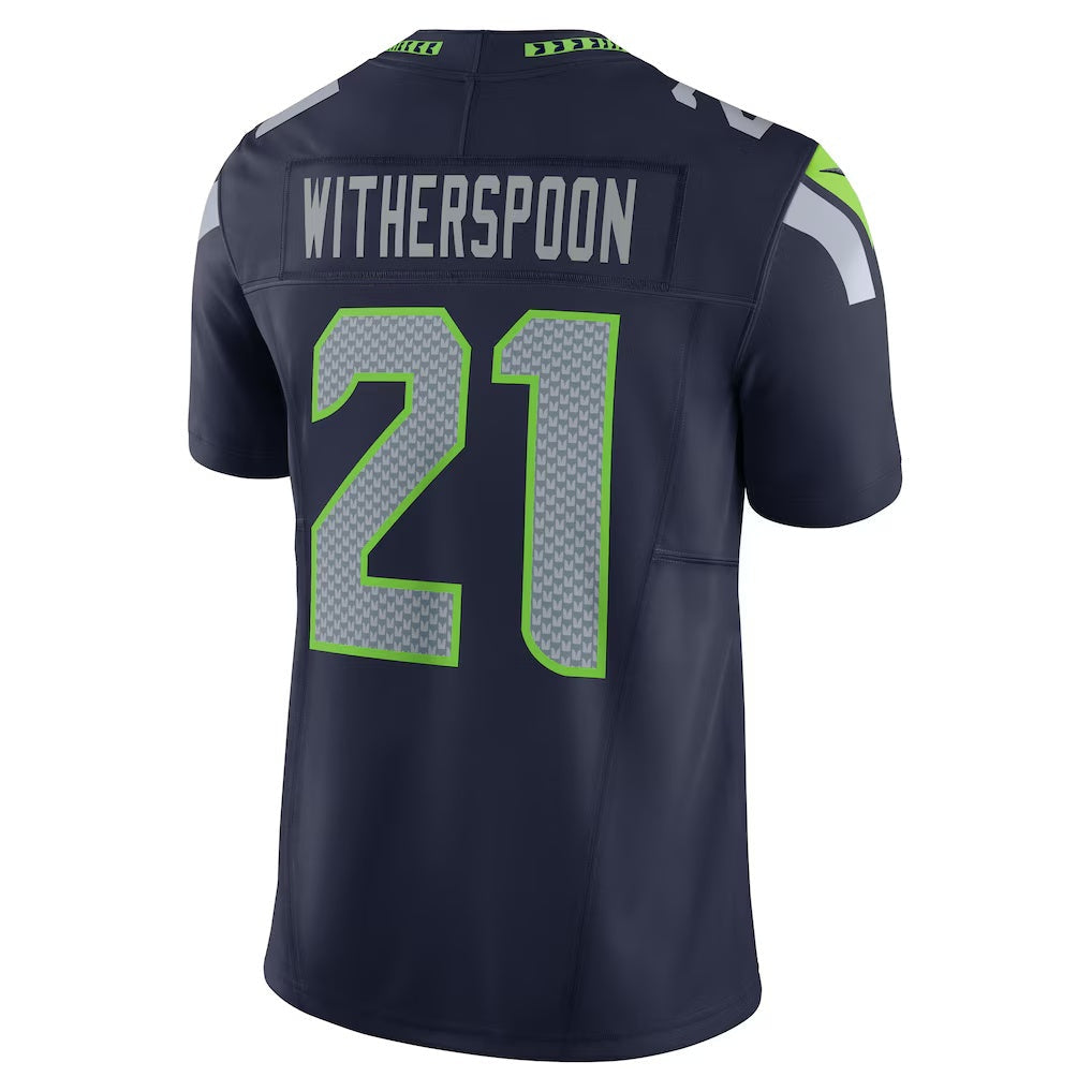 Leino S.Seahawks #21 Devon Witherspoon College Navy  Team 50th Season Vapor F.U.S.E. Limited Jersey
