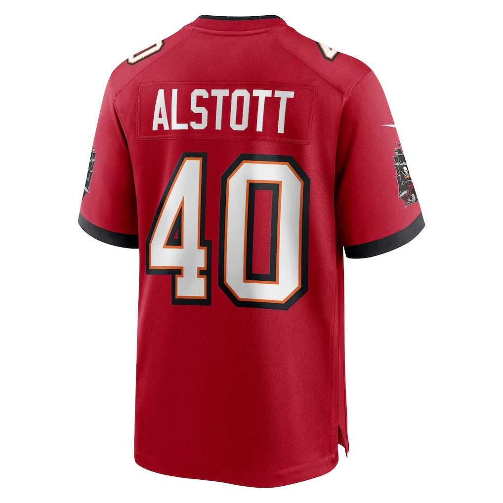Leino TB.Buccaneers #40 Mike Alstott Red  Retired Player Game Jersey