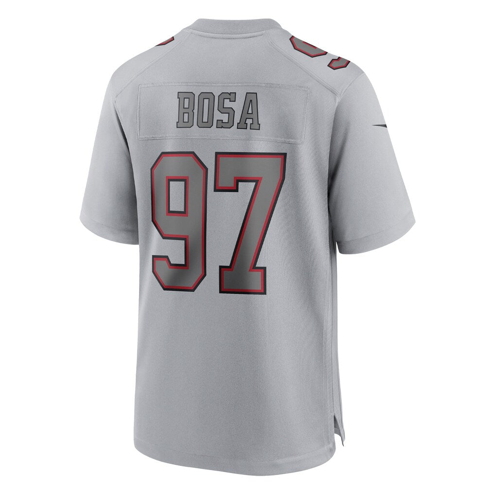 Leino SF.49ers #97 Nick Bosa Gray  Atmosphere Fashion Game Jersey