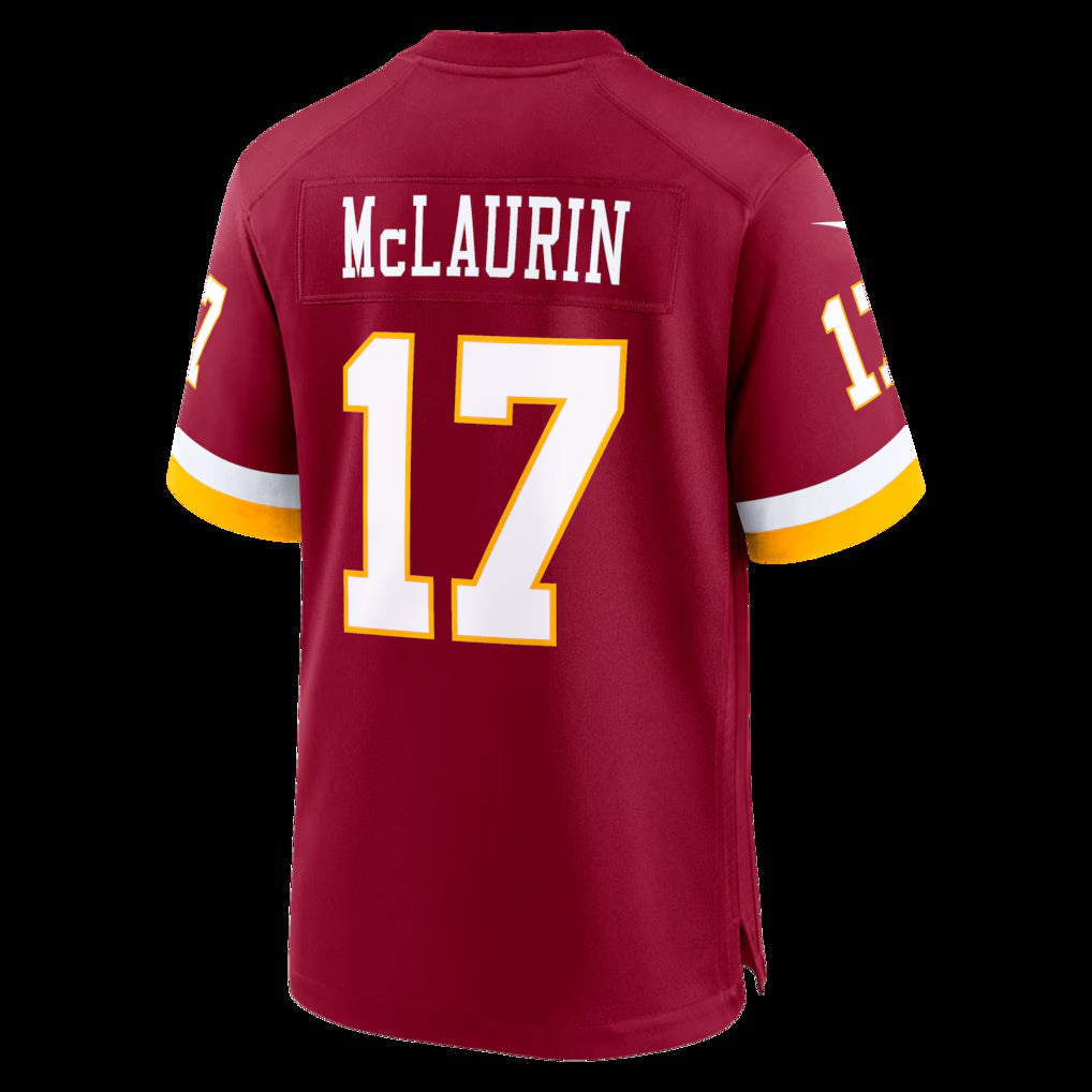 Leino W.Commanders #17 Terry McLaurin Burgundy Puhics Game Jersey