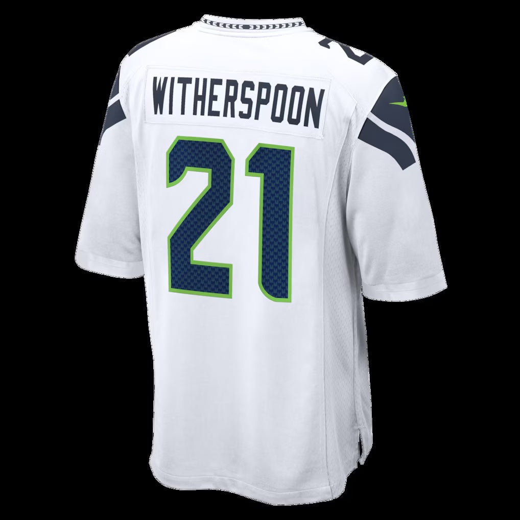 Leino S.Seahawks #21 Devon Witherspoon White  Game Jersey