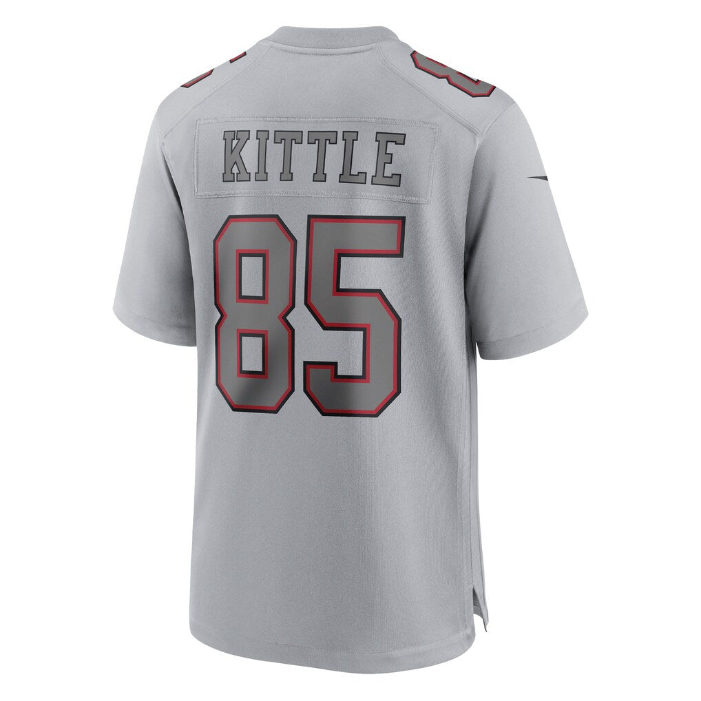 Leino SF.49ers #85 George Kittle Gray  Atmosphere Fashion Game Jersey