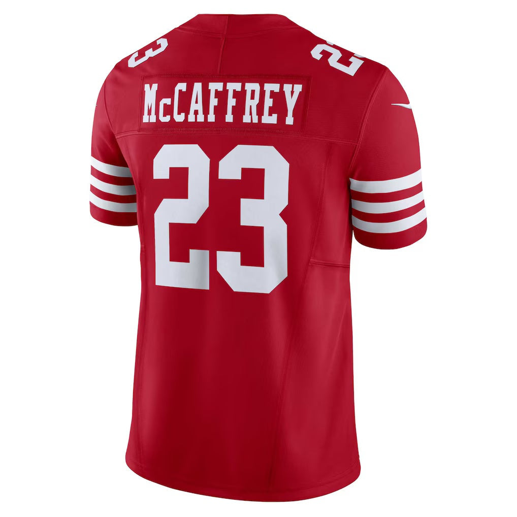 Leino SF.49ers #23 Christian McCaffrey Scarlet  Vapor F.U.S.E. Limited Jersey