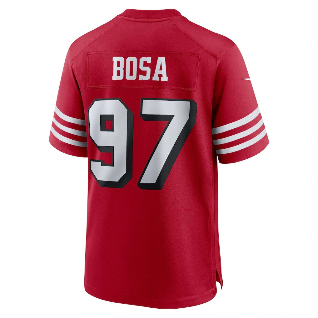 Leino SF.49ers #97 Nick Bosa Scarlet  Alternate Game Jersey