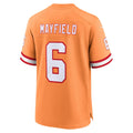 Leino TB.Buccaneers #6 Baker Mayfield Orange  Throwback Game Jersey