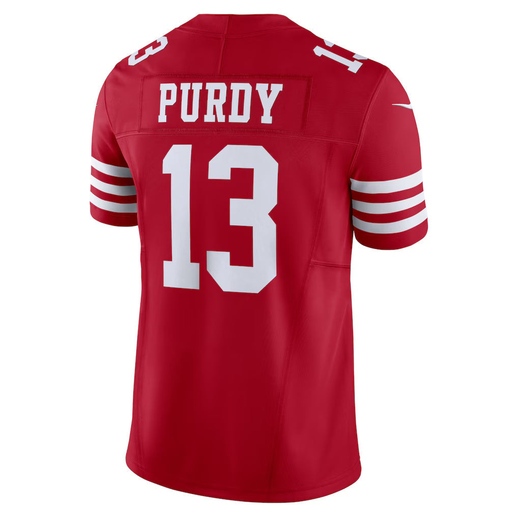 Leino SF.49ers #13 Brock Purdy Scarlet  Vapor F.U.S.E. Limited Jersey