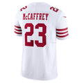 Leino SF.49ers #23 Christian McCaffrey White  Vapor F.U.S.E. Limited Jersey