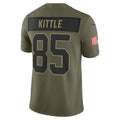 Leino SF.49ers #85 George Kittle 2025 Salute to Service Limited Jersey - Olive