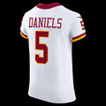 Leino W.Commanders #5 Jayden Daniels White Puhics Alternate 2 Vapor F.U.S.E. Elite Jersey