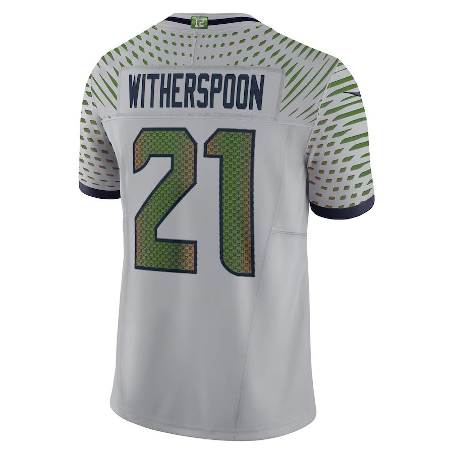 Leino S.Seahawks #21 Devon Witherspoon 2025 Rivalries Collection Limited Jersey - Wolf Gray