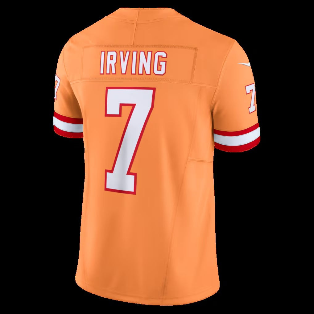 Leino TB.Buccaneers #7 Bucky Irving Orange  Alternate 2 Throwback Vapor F.U.S.E. Limited Jersey