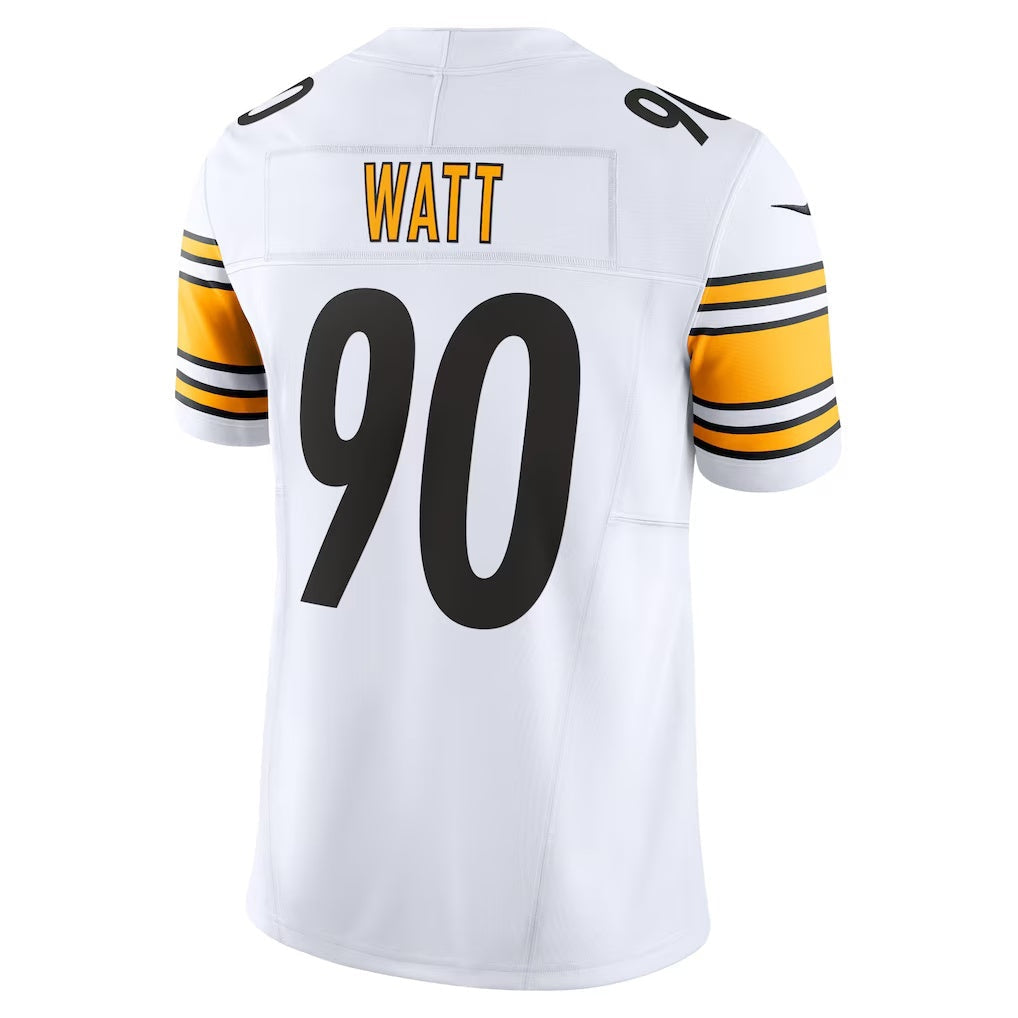 Leino P.Steelers #90 T.J. Watt White  Vapor F.U.S.E. Limited Jersey
