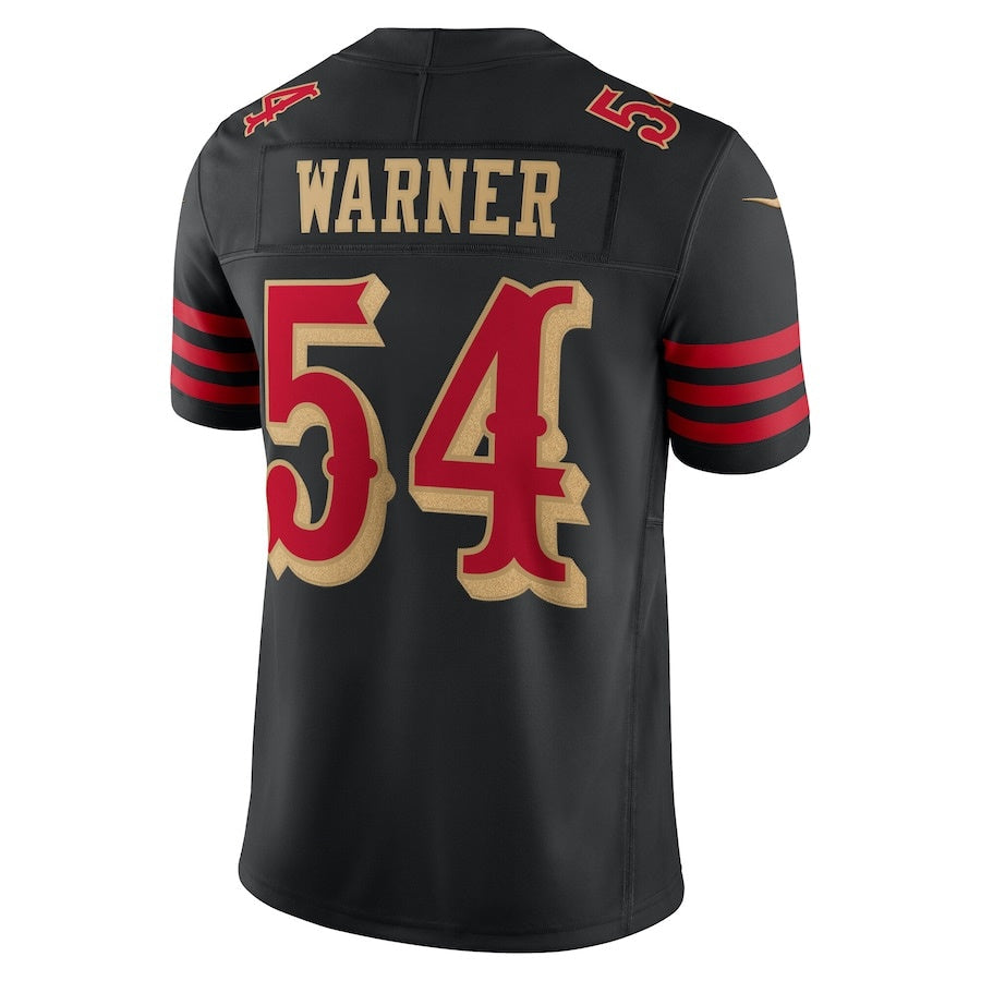 Leino SF.49ers #54 Fred Warner 2025 Rivalries Collection Limited Jersey - Black