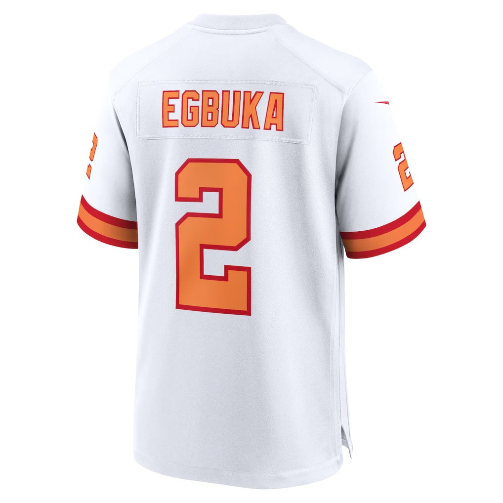 Leino TB.Buccaneers #2 Emeka Egbuka '76 White  Alternate 50th Season Game Jersey