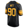 Leino P.Steelers #90 T.J. Watt Black  Alternate Game Jersey