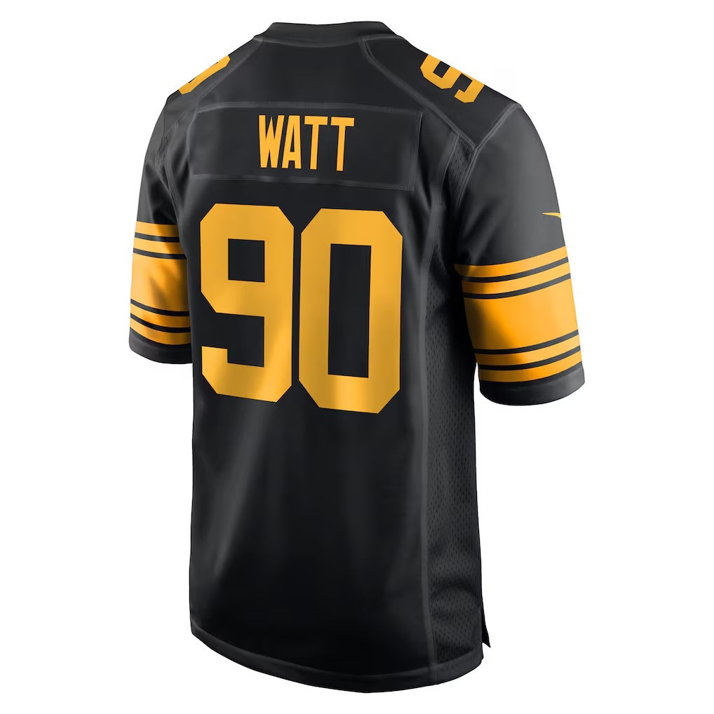 Leino P.Steelers #90 T.J. Watt Black  Alternate Game Jersey