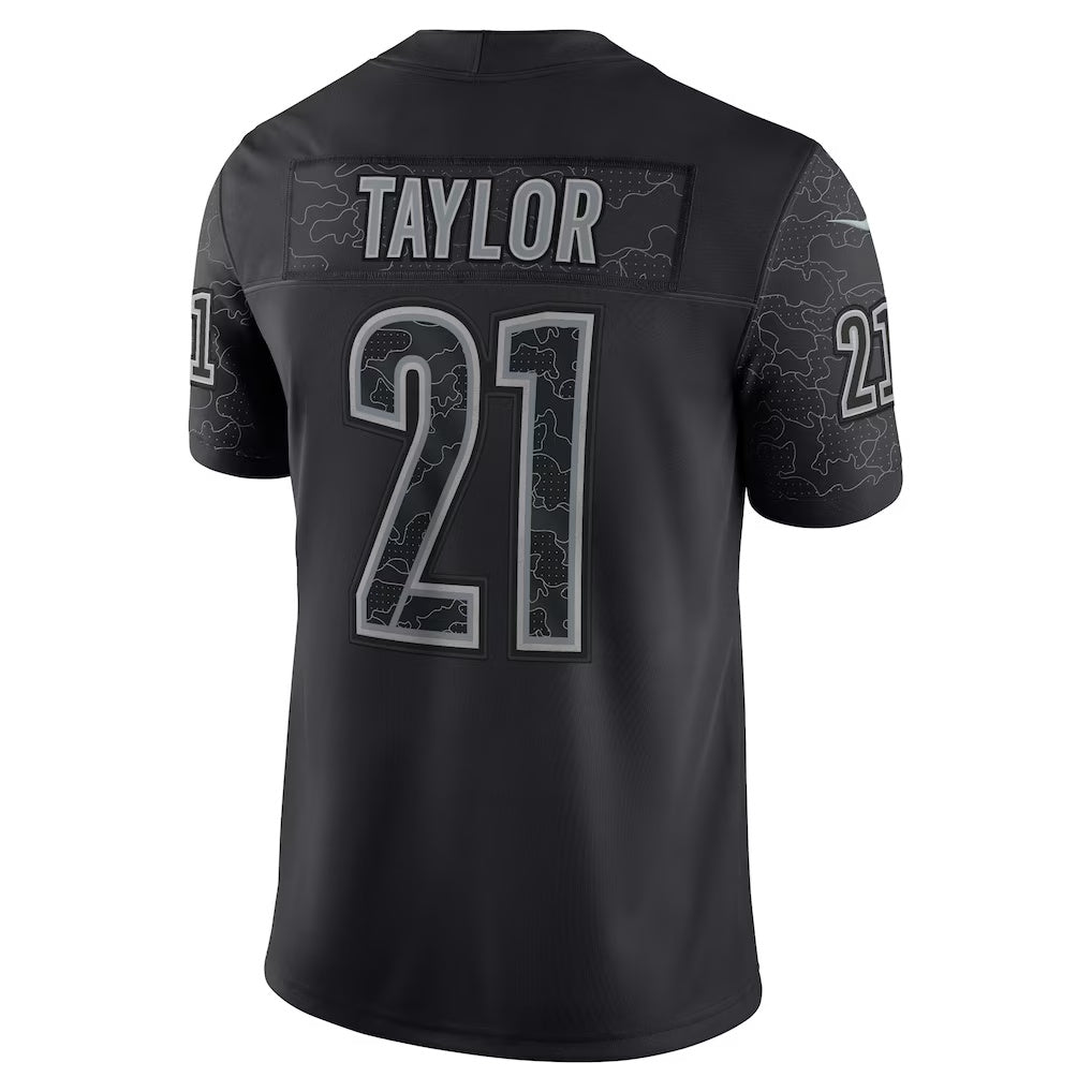 Leino W.Commanders #21 Sean Taylor Black Puhics Retired Player RFLCTV Limited Jersey