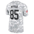 Leino SF.49ers #85 George Kittle Arctic Camo  2024 Salute to Service Limited Jersey