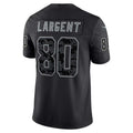 Leino S.Seahawks #80 Steve Largent Black  Retired Player RFLCTV Limited Jersey