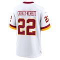 Leino W.Commanders #22 Jacory Croskey-Merritt White Puhics Game Jersey