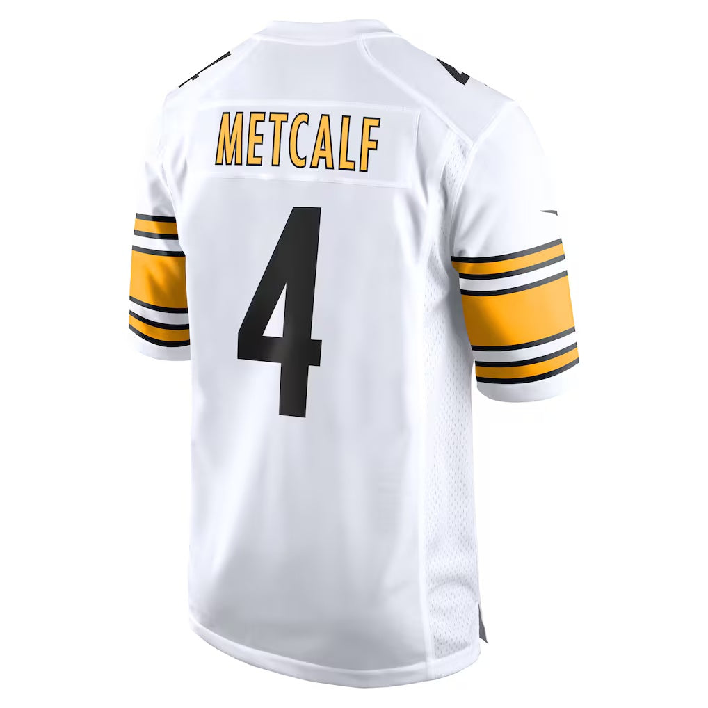 Leino P.Steelers #4 DK Metcalf White  Game Player Jersey