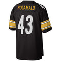 Leino P.Steelers #43 Troy Polamalu Mitchell & Ness Black  Legacy Replica Jersey 2