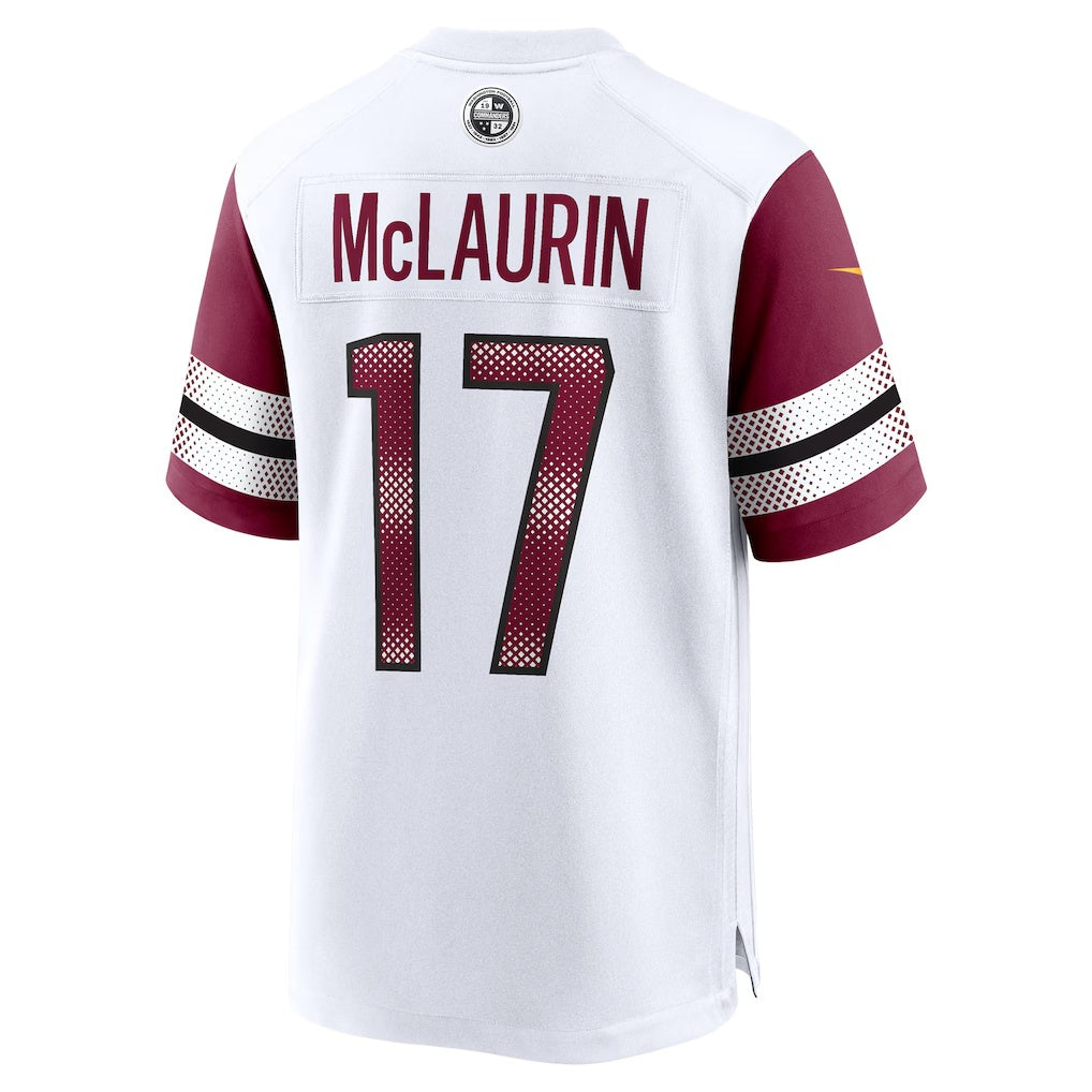 Leino W.Commanders #17 Terry McLaurin White Puhics Game Jersey