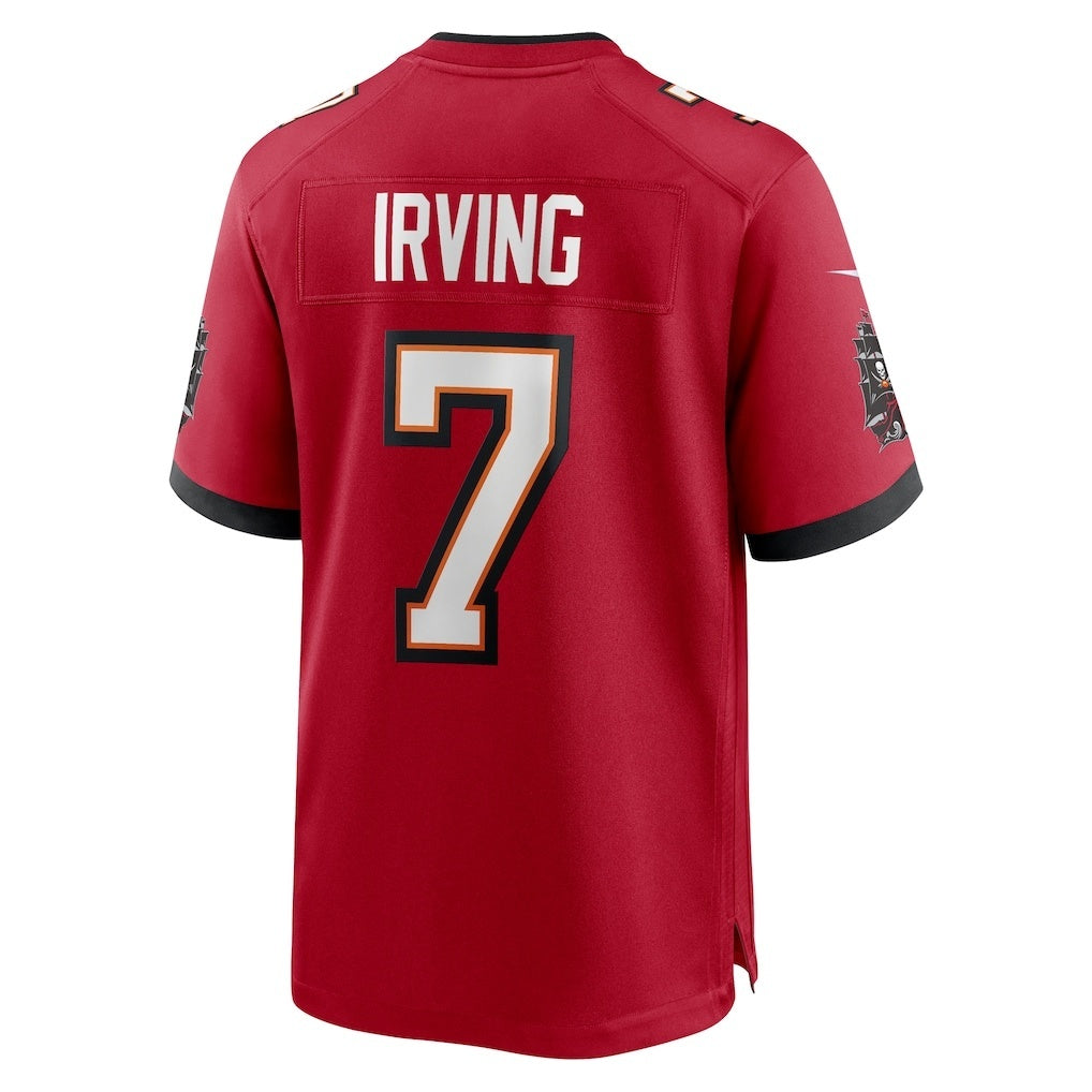 Leino TB.Buccaneers #7 Bucky Irving Red  Game Jersey