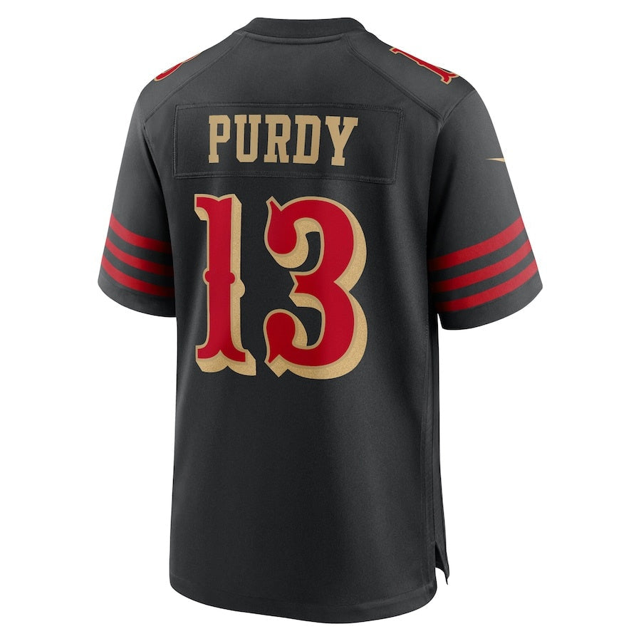 Leino SF.49ers #13 Brock Purdy 2025 Rivalries Collection Game Jersey - Black