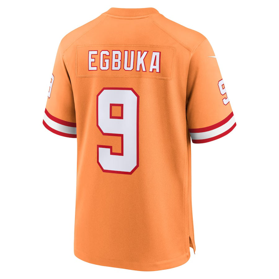 Leino TB.Buccaneers #9 Emeka Egbuka Orange  Creamsicle 50th Season Game Jersey