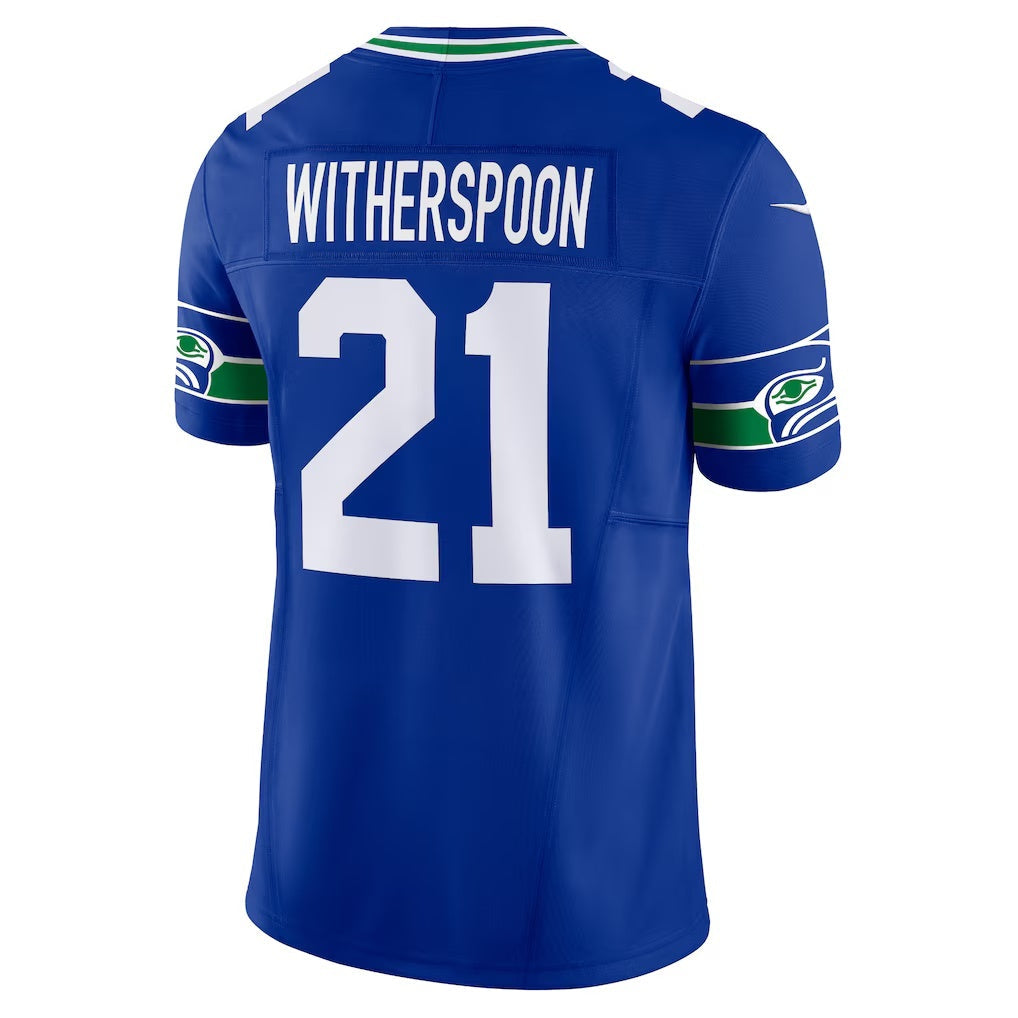 Leino S.Seahawks #21 Devon Witherspoon Royal  Alternate Vapor F.U.S.E. Limited Jersey