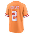 Leino TB.Buccaneers #2 Emeka Egbuka Orange  Creamsicle Alternate 2 Game Jersey
