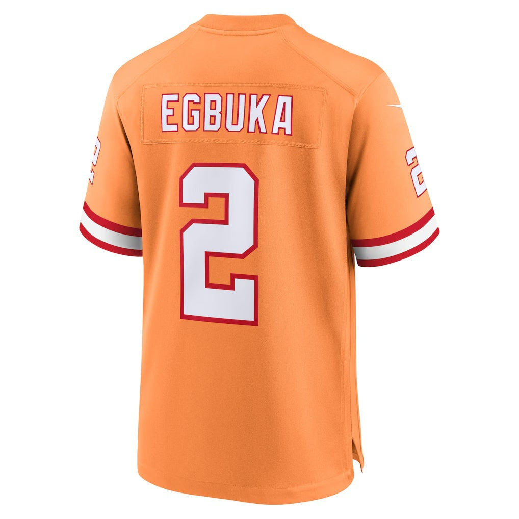 Leino TB.Buccaneers #2 Emeka Egbuka Orange  Creamsicle Alternate 2 Game Jersey