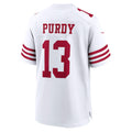 Leino SF.49ers #13 Brock Purdy White  Game Player Jersey
