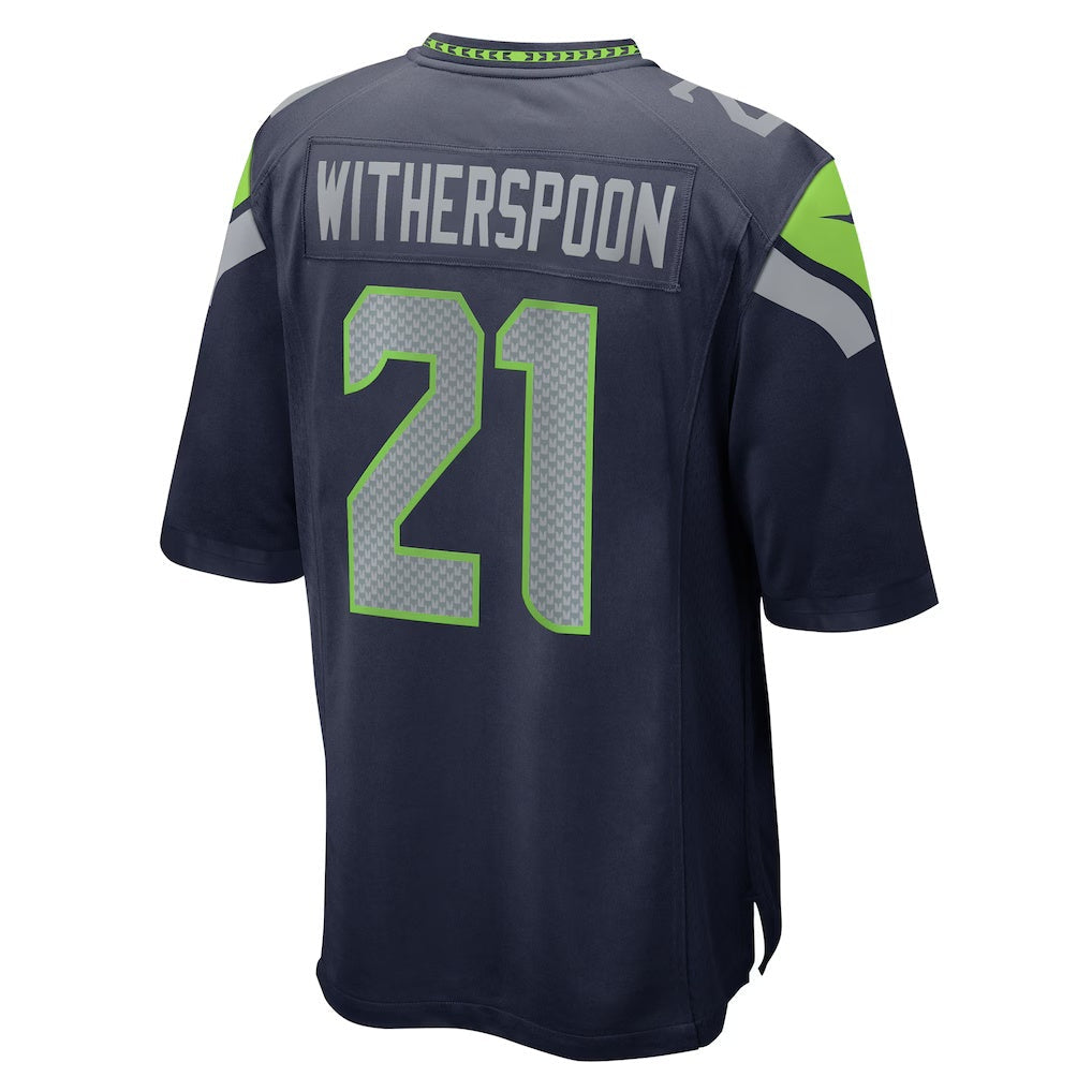 Leino S.Seahawks #21 Devon Witherspoon College Navy  Game Jersey