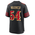 Leino SF.49ers #54 Fred Warner Black  2025 Rivalries Collection Game Jersey