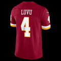 Leino W.Commanders #4 Frankie Luvu Burgundy Puhics Vapor F.U.S.E. Sewn Down Limited Jersey