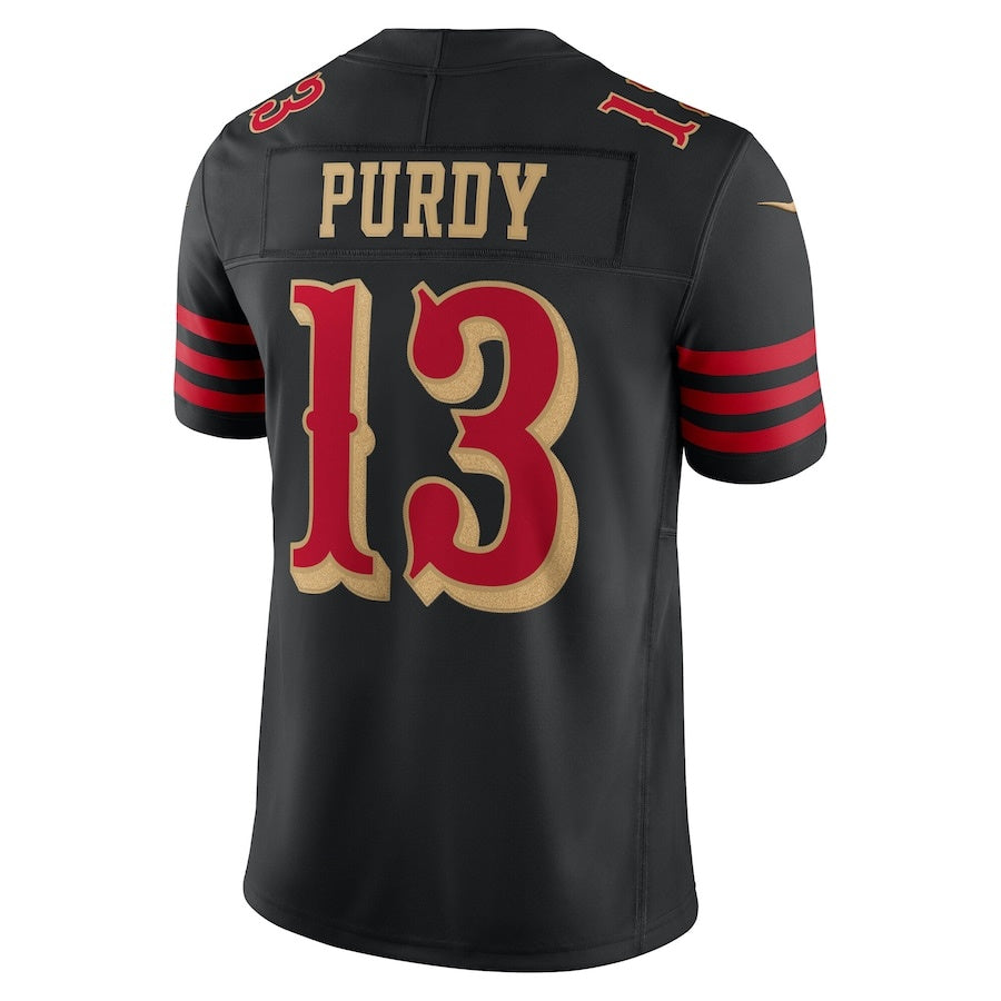Leino SF.49ers #13 Brock Purdy 2025 Rivalries Collection Limited Jersey - Black