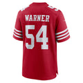 Leino SF.49ers #54 Fred Warner Scarlet  Team Game Player Jersey