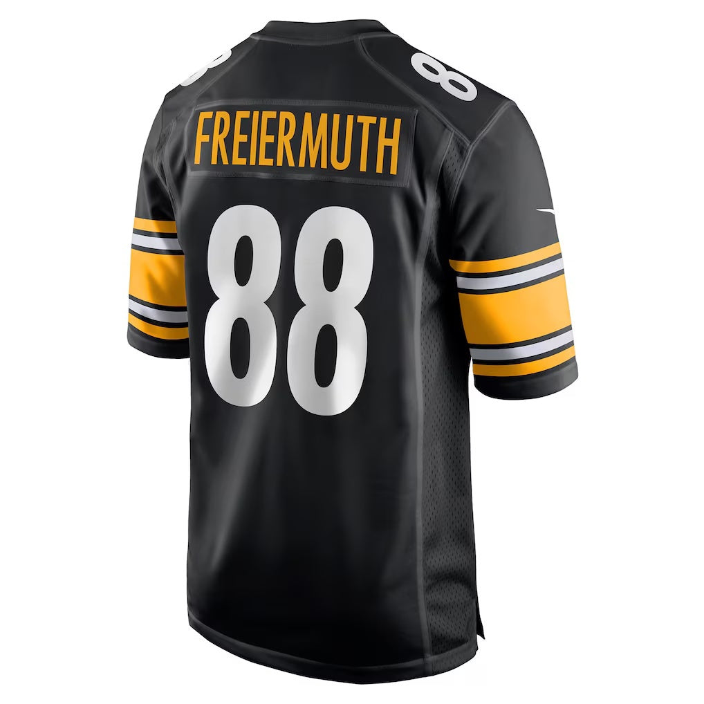 Leino P.Steelers #88 Pat Freiermuth Black  Game Jersey
