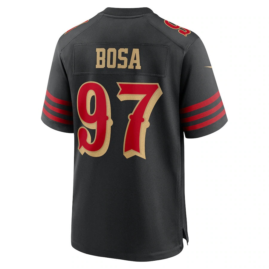 Leino SF.49ers #97 Nick Bosa 2025 Rivalries Collection Game Jersey - Black