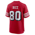 Leino SF.49ers #80 Jerry Rice Scarlet  Retired Player Alternate Game Jersey