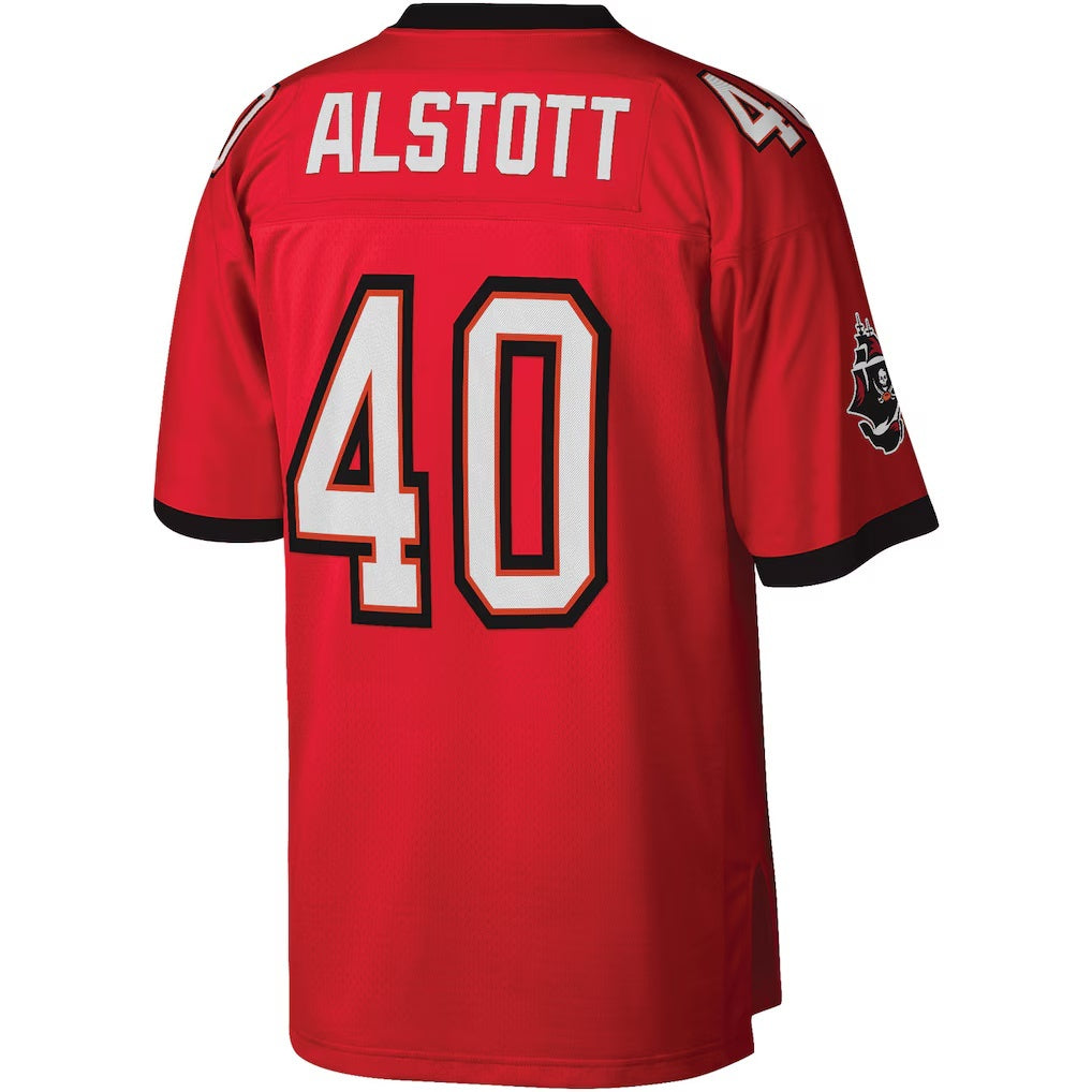 Leino TB.Buccaneers #40 Mike Alstott Mitchell & Ness Red  Legacy Replica Jersey
